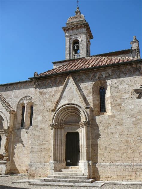 Collegiata Church in San Quirico D Orcia Stock Image - Image of ...