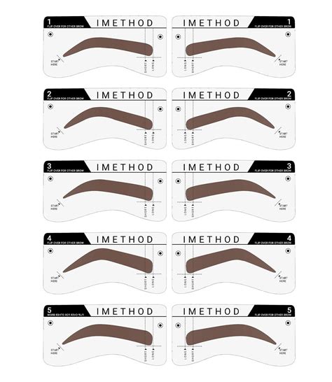 Imethod Eyebrow Stencils Eyebrow Stencil Kit Brow Stencil Eye Brow