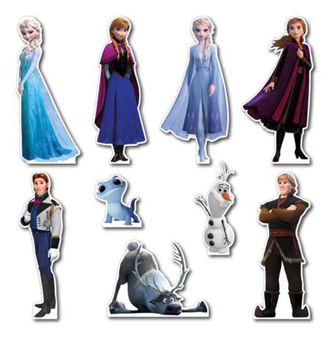 Figuras Coroplast Frozen Base Sólida Kit 9 Pz Envío gratis