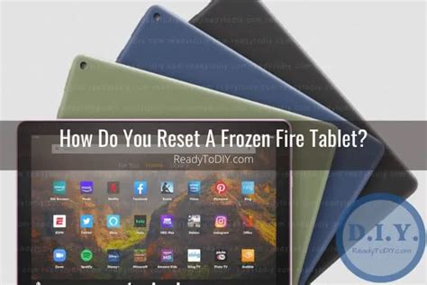 How To Reset Amazon Fire Tablet Ready To Diy