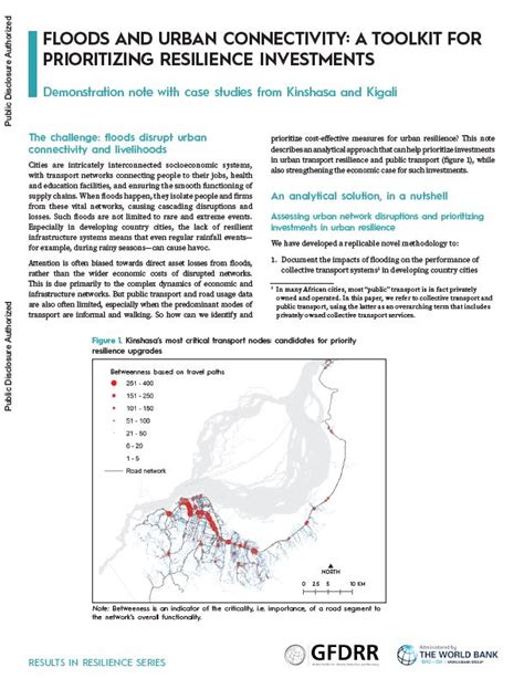 Floods And Urban Connectivity A Toolkit For Prioritizing Resilience