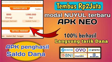 Lagi Viral Cara Terbaru Nuyul Neo Tembus Jt Aplikasi Penghasil