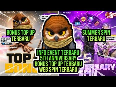 Event Terbaru Th Anniversary Bonus Top Up Terbaru Dan Web Spin