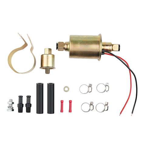 Universal 12v Low Pressure 5 9 Psi Electric Fuel Pump Installation Kit E8012s Ebay