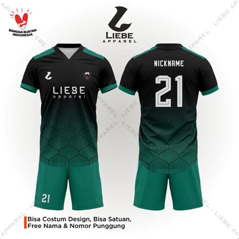 Jual Jersey Baju Kaos Futsal Sepak Bola Free Costum Design Nama Dan