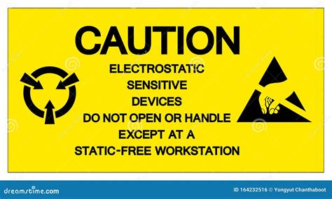 Caution Electrostatic Sensitive Device Do Not Open Or Handler Except At