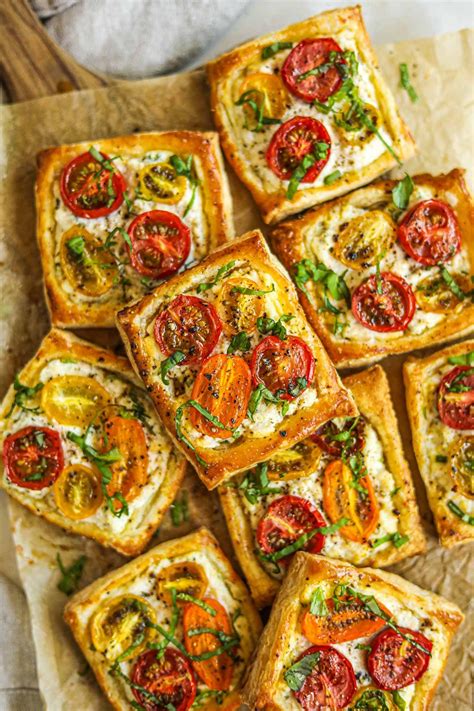 Tomato Tartlets With Puff Pastry • The Heirloom Pantry