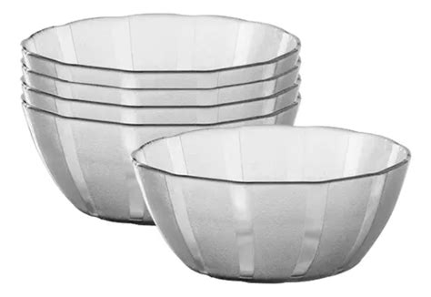 Set X6 Compoteras Bowl Vidrio Galaxia Rigolleau