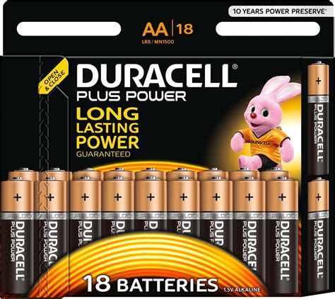 Duracell Plus Power Alkaline Batterien V Zylindrisch Aa Schwarz