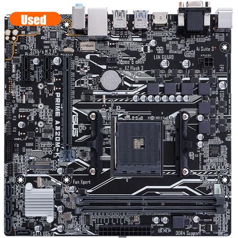 Asus Prime Placa Mãe A320m K Soquete Am4 Ddr4 Usb30 Sata3 Hdmi Vga 32gb B320 Placa Mãe Usado