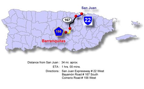 Barranquitas Puerto Rico Map