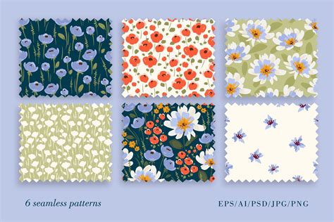 Floral Patterns & Borders 6 - Design Cuts