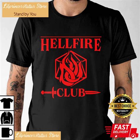 Stranger Things Hellfire Club Unisex T Shirt T-Shirt, Hawaiian Shirts, Clothing & Wall Art Decor ...