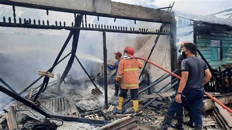 Breaking News Rumah Dan Kios Milik Warga Langsa Timur Terbakar