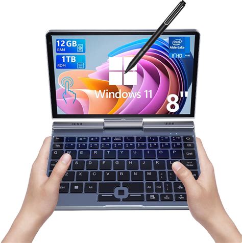 Koosmile Mini Laptop8 Inch Hd Touch Screen Mini Computer