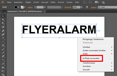 Tutorial Text In Pfade Umwandeln FLYERALARM Blog