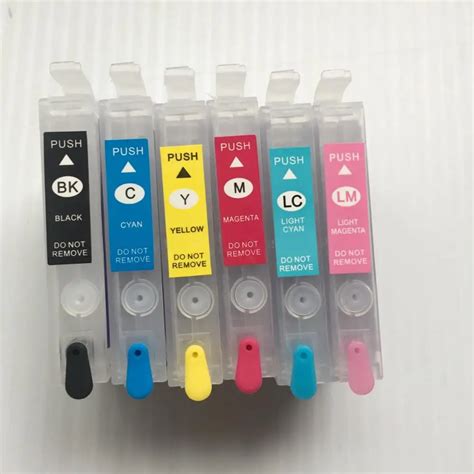 Yotat Refillable Ink Cartridge T0791 T0796 For Epson Stylus Photo 1400