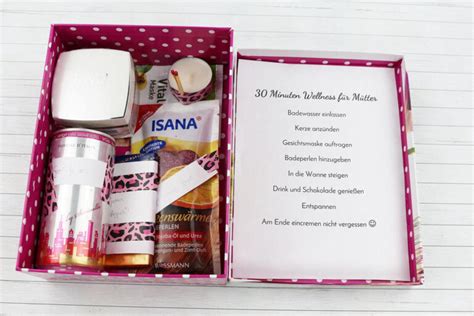 Wellness Paket basteln schöne DIY Geschenkidee für Frauen