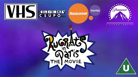 Opening To Rugrats In Paris The Movie UK VHS 2001 YouTube