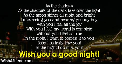 Good Night Poems for Him