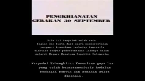 Pengkhianatan G 30 S PKI 1982 YouTube