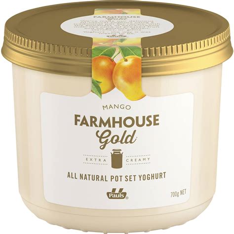 Farmhouse Gold Yoghurt Mango 700g Woolworths