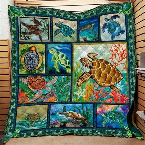 Sea Turtle Awe V D Customized Quilt Dreamrooma