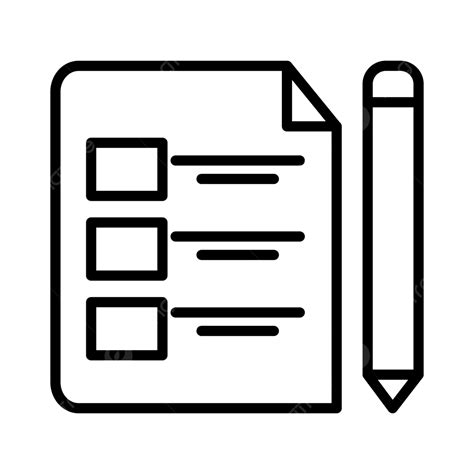 Form Line Icon Vector Application Clipboard Form Png And Vector With