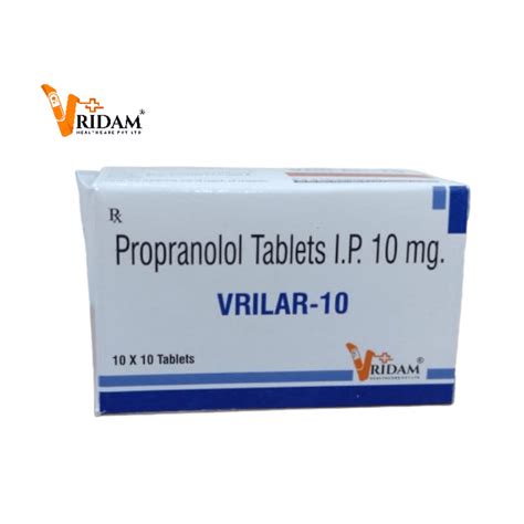 Propranolol 10 Mg Tablets At Rs 34 8 Box Morwadi Gaon Nashik ID