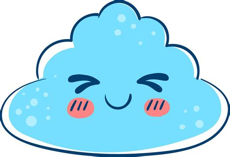 Cute cloud, illustration, vector on white background 13759215 Vector ...