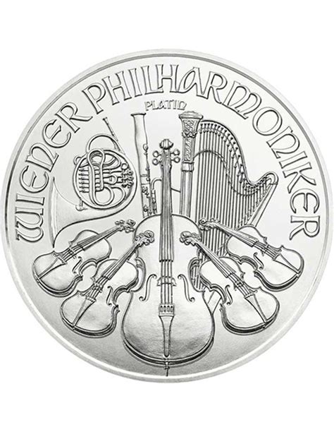 WIENER PHILHARMONIKER 1 Oz Moneta Platino 100 Euro Austria 2023