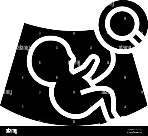 Fetal Monitoring Gynecologist Glyph Icon Vector Illustration Stock Vector Image And Art Alamy