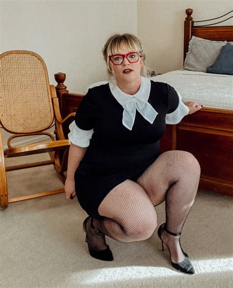 XXX See And Save As Bbw Wednesday Addams Fish Nets And Heels Porn Pict