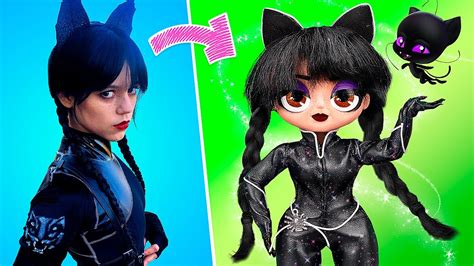 Wandinha Addams E Enid Aventuras Dos Super Gatos 30 DIYs Para LOL