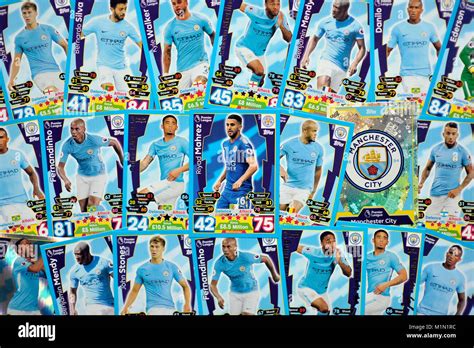 Manchester City football transfers tops match attax card trading game ...