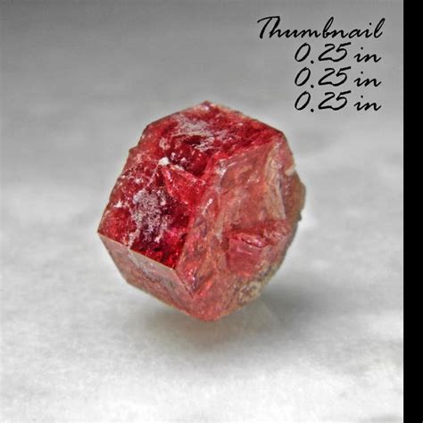 Red Beryl Also Sometimes Called Bixbite With Bixbyite Location