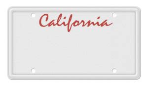 Printable California License Plate Template - Printable JD