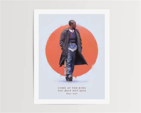 Omar Little, the Wire Art Print - Etsy