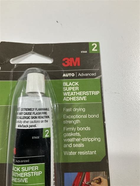 3m 03602 Black Super Weatherstrip Adhesive 1 Fl Oz Tube Ebay