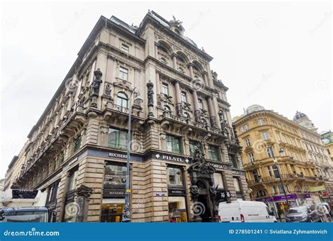 Exterior View Of The Palais Equitable Building Located On The Stock Im