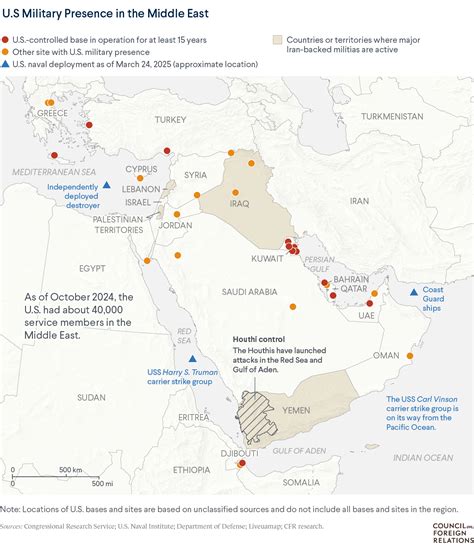 U.S. Forces in the Middle East: Mapping the Military Presence | Council