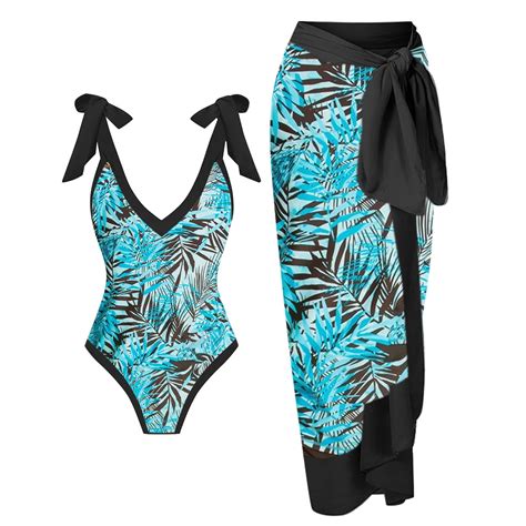 Vbarhmqrt Swim Romper Swimsuits For Women Plus Size High Waisted Bikini Sexy Push Up Two Piece