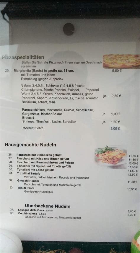 Speisekarte Von La Grotta Da Franco Restaurant Pohlheim