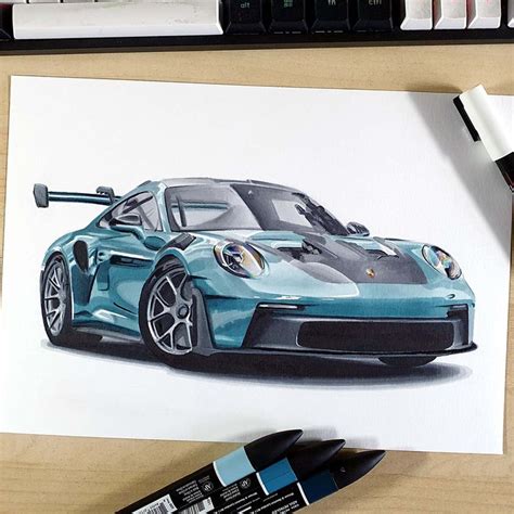 Draw A Porsche Gt Rs Like A Pro Easy Tutorial For Beginners