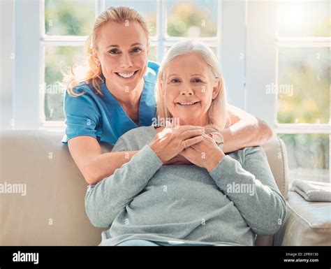 Together Well Make These Years Beautiful A Female Nurse Hugging Her