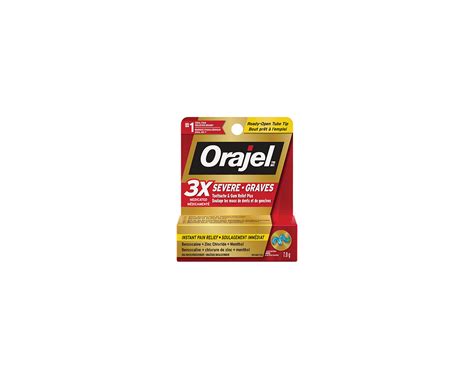 severe toothache  gum relief  triple medicated gel orajel