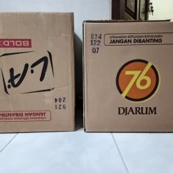 Jual Kardus Packing Dus Pindahan Bekas Rokok Sampoerna Mild Ukuran