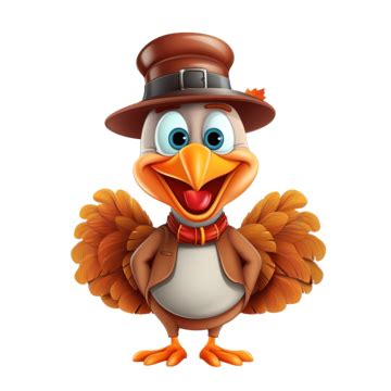 Happy Thanksgiving Day Thanksgiving Turkey Cartoon Character