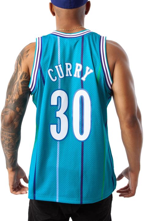 MITCHELL AND NESS Dell Curry Charlotte Hornets Road 1992-93 Swingman ...