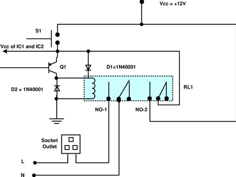 Self Latching Relay Circuit Diagram - Wiring Diagram